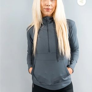 Til You Collapse Inspire Zip-Up Hoodie - Alloy Steel